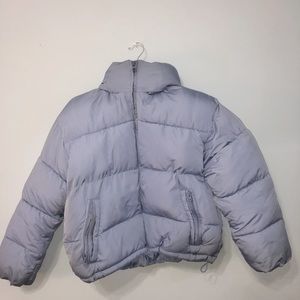 American Eagle Blue Puffer Coat